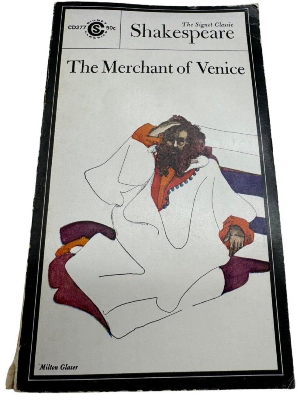 The Merchant of Venice book paperback 1965 English Signet 176pgs READ